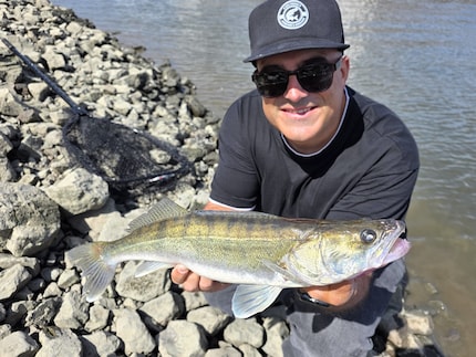 Lucky angler, bad luck for the zander.