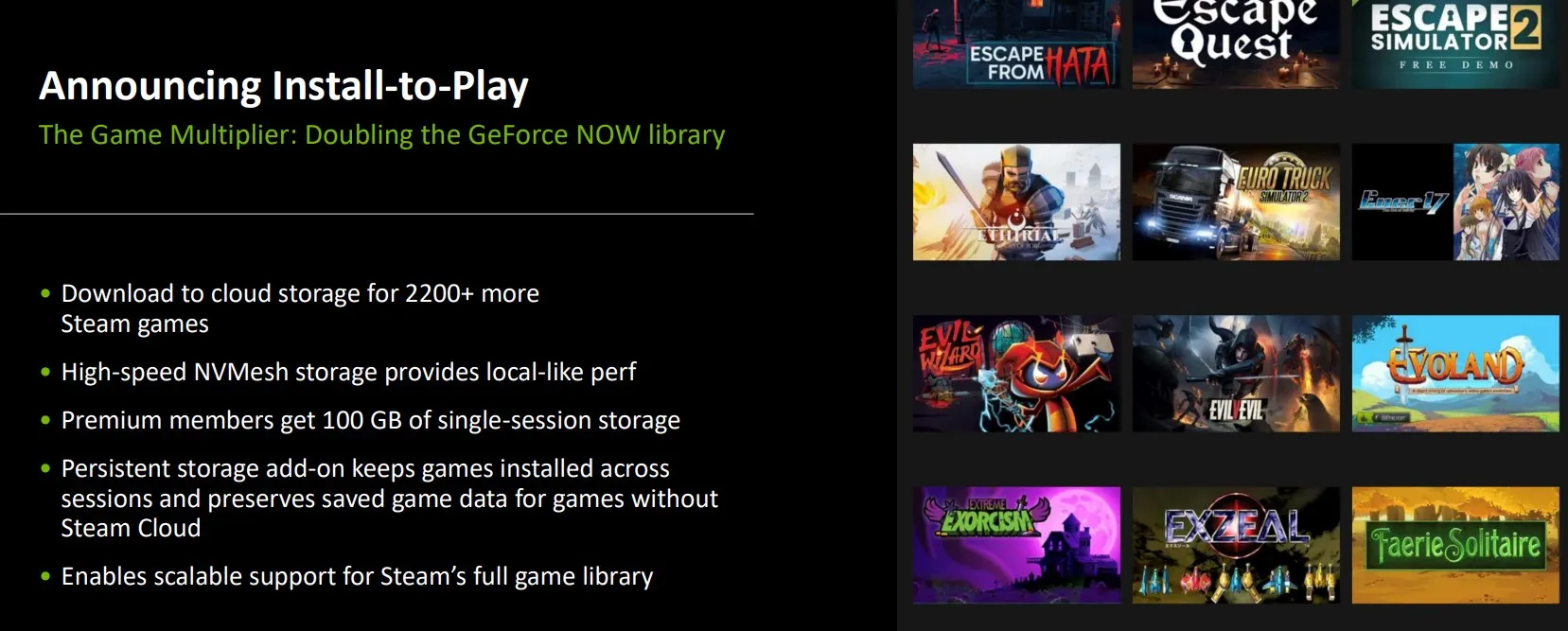 Über 2200 Games sind zum Start von «Install to Play» über Steam verfügbar.