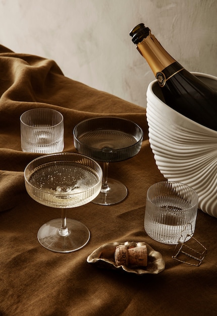 Kunstvoll designte Trinkgläser sind der Inbegriff von Eleganz.