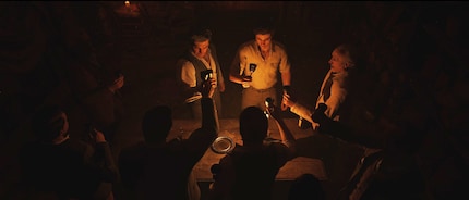 Enzo is accepted into the clan in a ceremonial ritual.