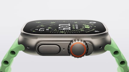 Die Apple Watch Ultra 3 hat ein Titangehäuse.