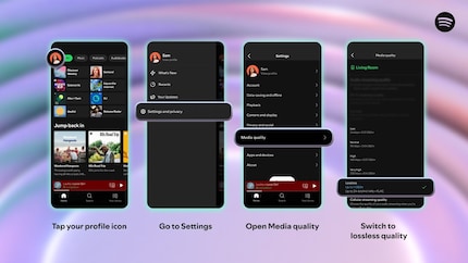 You have to activate the lossless option yourself via the settings.