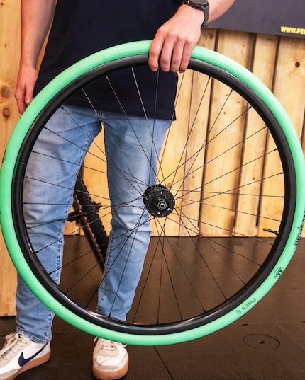 Die grüne Tire Noodle von Pepis fürs Gravelbike.