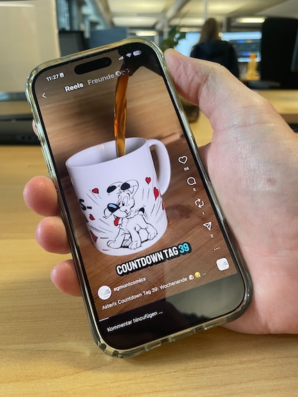 So far, the Insta-reel for the «brown potion has received 56 likes».