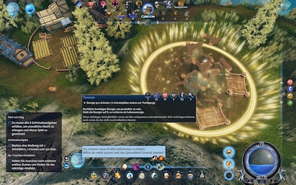 I activate the wonder «Fast building» on the building site of my tavern.