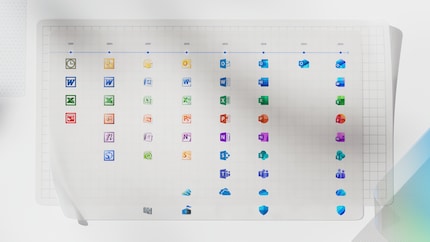 Über zwei Jahrzehnte Designgeschichte: Microsofts Office-Icons von 2001 bis 2025 im Wandel.