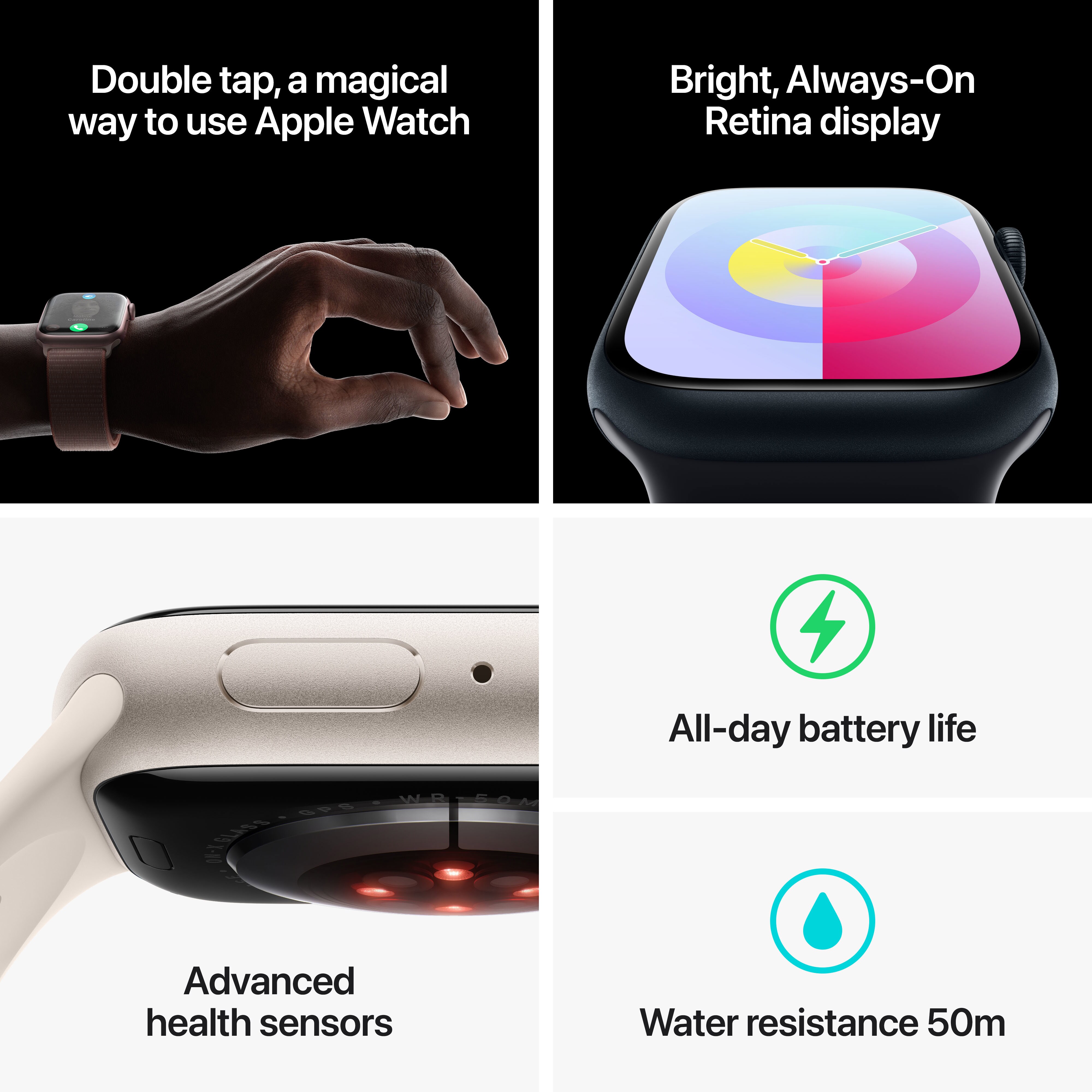 Apple Watch Series 9 45 mm Aluminium nur WLAN One Size Galaxus