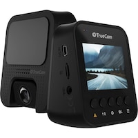 TrueCam H25 Dashcam mit GPS Blickwinkel horizontal max.=50 ° Datenanzeige im Video, G-Sensor, WDR, Schleifen (Beschleunigungssensor, UHD 4K)