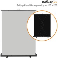 Walimex pro Roll-up Panel Hintergrund grau 165x220 (176.50 cm, 226 cm)