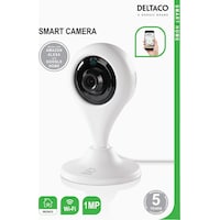 Deltaco Smart Network Camera 720p SHIPC01 indoor, white, WiFi 2.4 GHz (1280 x 720 Pixels)