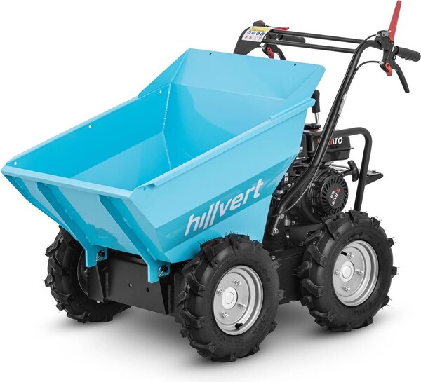Hillvert Motorschubkarre Raddumper Schubkarre mit Motor 300 kg
