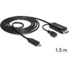 Delock MHL 11Pin zu HDMI Kabel (1.50 m, Andere, HDMI)