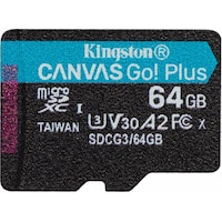 Kingston Canvas Go! Plus (microSDXC, 64 GB, U3, UHS-I)