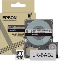 Epson Matte L Gray/Black 24mm LK-6ABJ (2.40 cm, Schwarz, Grau)