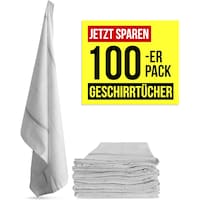 Aspero 100 Geschirrtücher aus Baumwolle (55 x 75 cm)