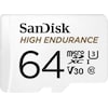SanDisk microSDXC High Endurance Monitoring (microSDXC, 64 GB, U3, UHS-I)