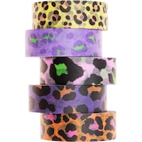 Rico Design Washi Tape Leo 5 pieces, Multicoloured