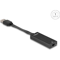 Delock USB Typ-A Adapter zu Gigabit LAN slim (USB-C 3.2 Gen 1, RJ45)