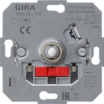 Gira LED Dimmer Drehaus 20-200W 030000 Incandescent lamp