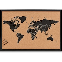 Zeller Present World (Bulletin board, World map, 60 x 40 cm)