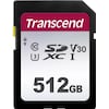 Transcend SDXC 300S (SDXC, 512 GB, U3, UHS-I)
