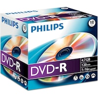 Philips 1x10 DVD-R 4,7GB 16X JC (10 x)