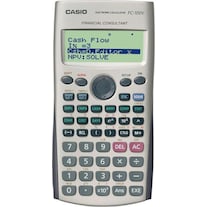 Casio FC-100V Calculator Pocket Financial Calculator Gray (Rechargeable battery, Batteries)