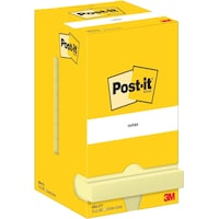 Post-it Sticky Notes Standard 654 yellow 12 pads (7.5 x 7.5 cm)