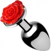 XR Brands Red Rose Butt Plug