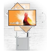 Hagor Wall Lift Pro Light III Flip, 45 kg, 139,7 cm (55 Zoll), Höhenverstellung, Grau