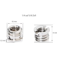 Walimex Thread adapter 1/4 to 3/8 inch brim (Connector ring)