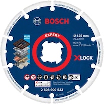 Bosch Professional Zubehör EXPERT Diamond Metal Wheel X-LOCK Trennscheibe, 125 x 22,23 mm
