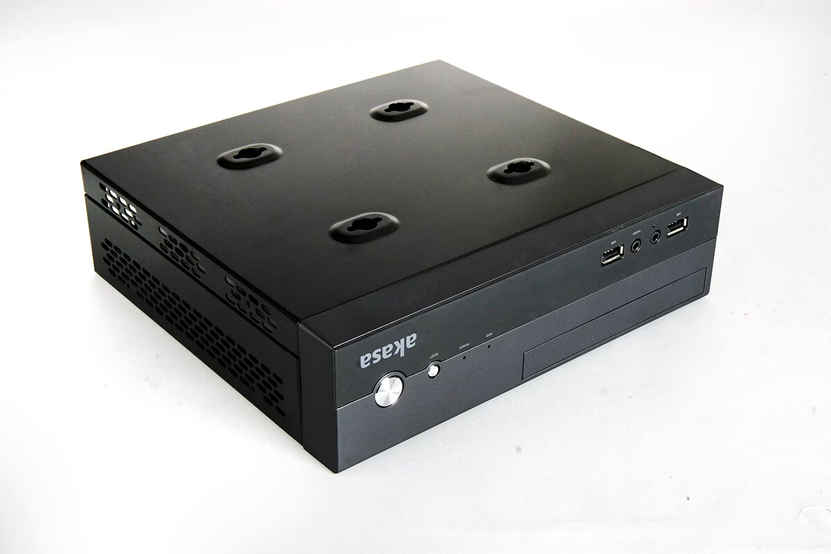 Akasa Crypto Vesa Mini-ITX Case incl. 80W power supply unit - Galaxus