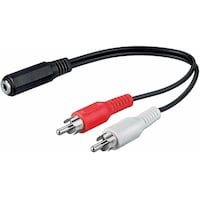 Goobay Stereo cable 3.5 mm - Cinch (Headset adapter)