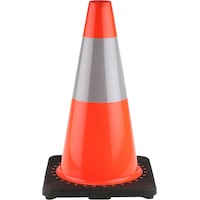 Rs Pro Rubber Base Traffic Cone, 45cm