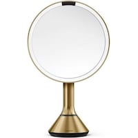 Simplehuman Kosmetikspiegel mit Sensor Touch control Messing (13 x 26 x 42 cm)
