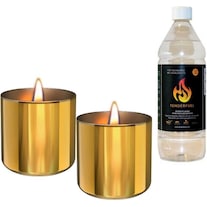 Tenderflame Lilly 8 cm, 0,5 L, Gold (2 pack) (2 Stk.)