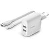 Belkin Dual USB-A charger, 24W incl. Micro-USB cable 1 (12 W, Fast Charge)