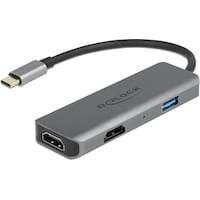 Delock Adapter USB Type-C - HDMI/USB 2.0 4K 60 Hz (HDMI, USB 2.0, 1500 cm)