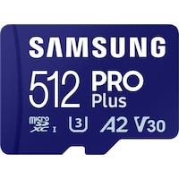 Samsung Pro Plus (microSDXC, 512 GB, U3, UHS-I)