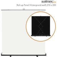 Walimex pro Roll-up Panel Hintergrund (220 cm, 210 cm)