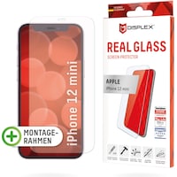 Displex Real Glass, 2D Panzerglas (1 Stück, iPhone 12 Mini)