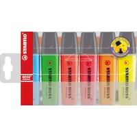 STABILO BOSS ORIGINAL Textmarker (Grün, Pink, Rot, Orange, Gelb, Blau, 6, 5 mm)
