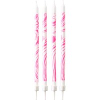 Riethmüller 12 Candles Birthday marbled pink height 12 cm