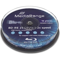 MediaRange BD-RE 2x Single Layer 25GB 10 P. (10 x)
