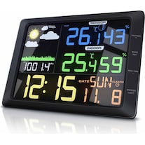 Bearware Wetterstation mit Farbdisplay und Außensensor - Farbdisplay - Luftdruck Barometer Temperatur