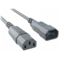 Bachmann Power Cord C14 to C13 grey, Extension Cable (1 m, C13)