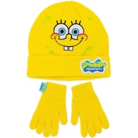 Spongebob Squarepants Strickmütze und Handschuhe Set
