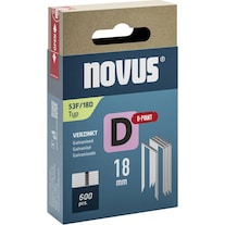 Novus Flat wire staples D 53 F 18mm D-Point