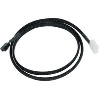 Phobya Flow sensor cable 3 pole 80cm black sleeved